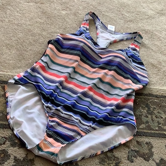 Time & Tru one piece multi colored size 1X 16/18W NWOT panty liner still… - Picture 1 of 8